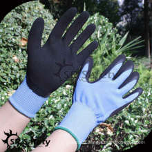 SRSAFETY 13 gauge knitter liner coated foam latex on palm, working safety gloves,latex gloves